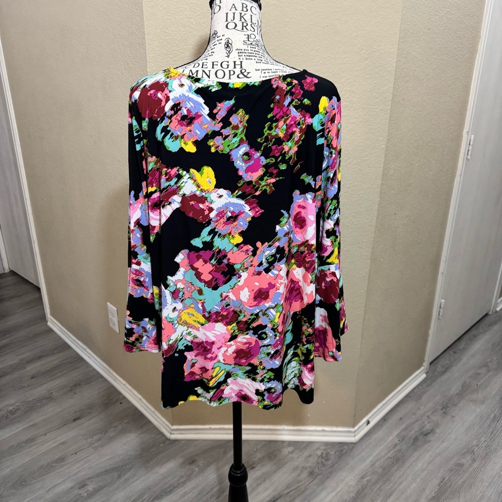 Jones‎ Studio Multicolor Abstract Top - Picture 3 of 10